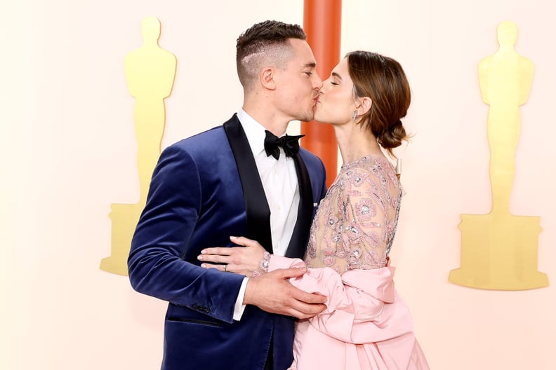 Alexander Dreymon and Allison Williams at the 2023 Oscars
