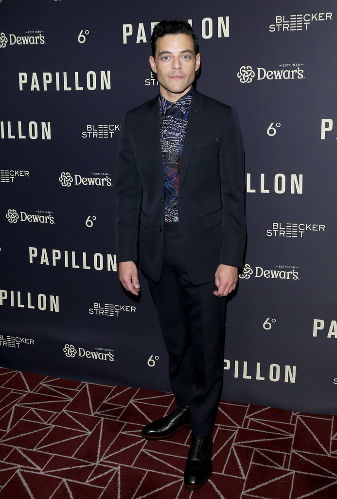Charlie Hunnam and Rami Malek at Papillon Premiere Aug. 2018