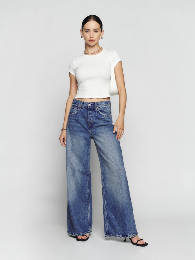 Reformation Iggy Super Wide Leg Slouch Jeans