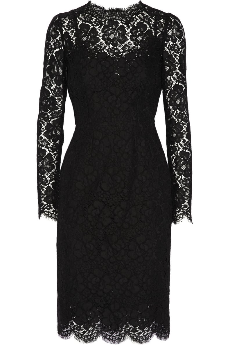 Kate Middleton Wearing Black Lace Dress | POPSUGAR Fashion