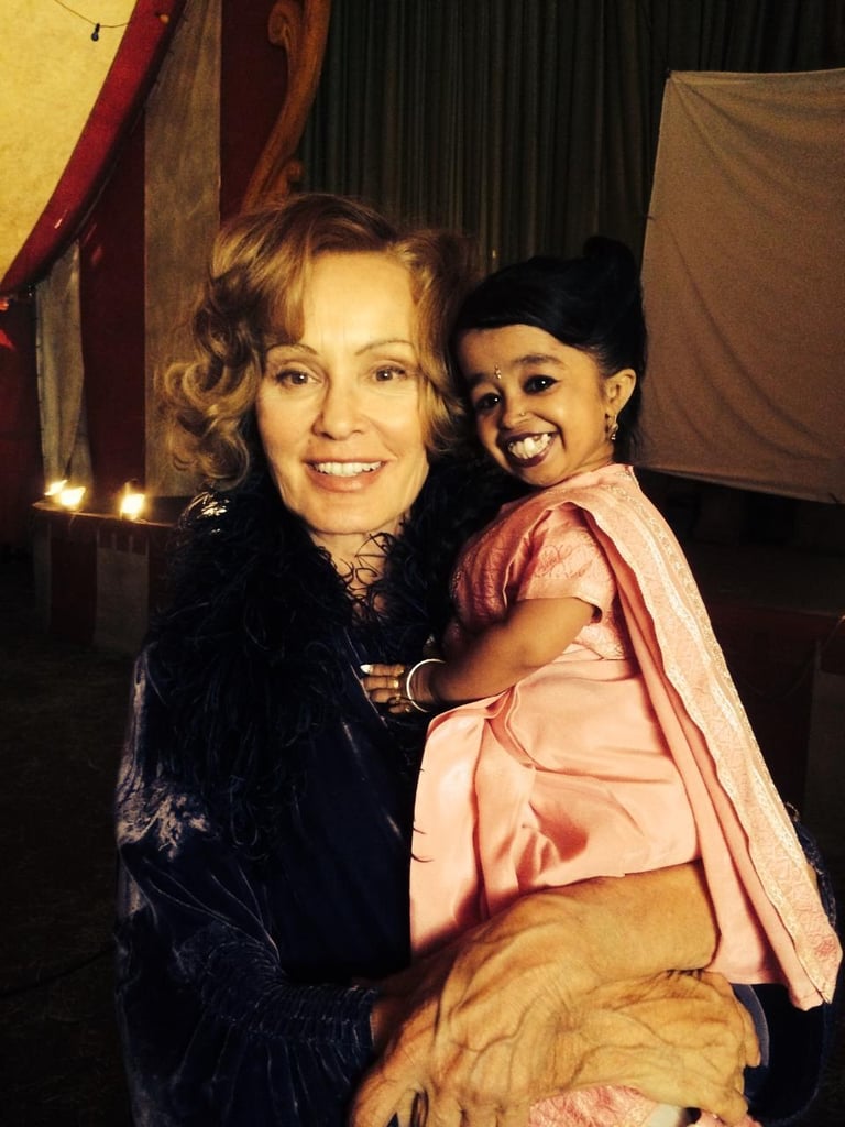And finally, Murphy shared a picture of Jyoti Amge, the newest cast member, with star Jessica Lange.