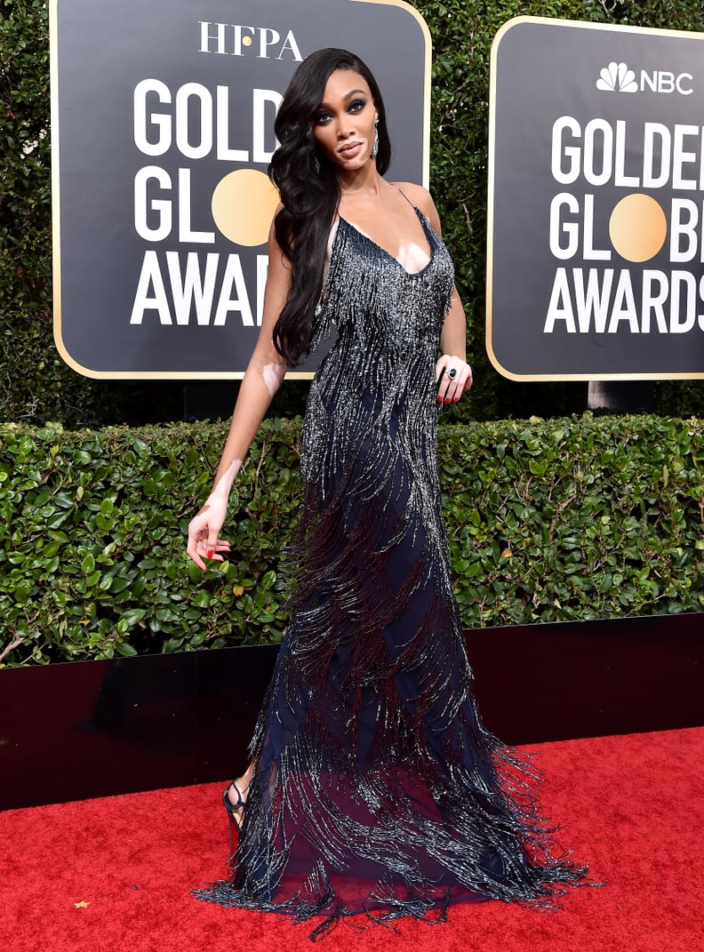 Winnie Harlow at the 2020 Golden Globes