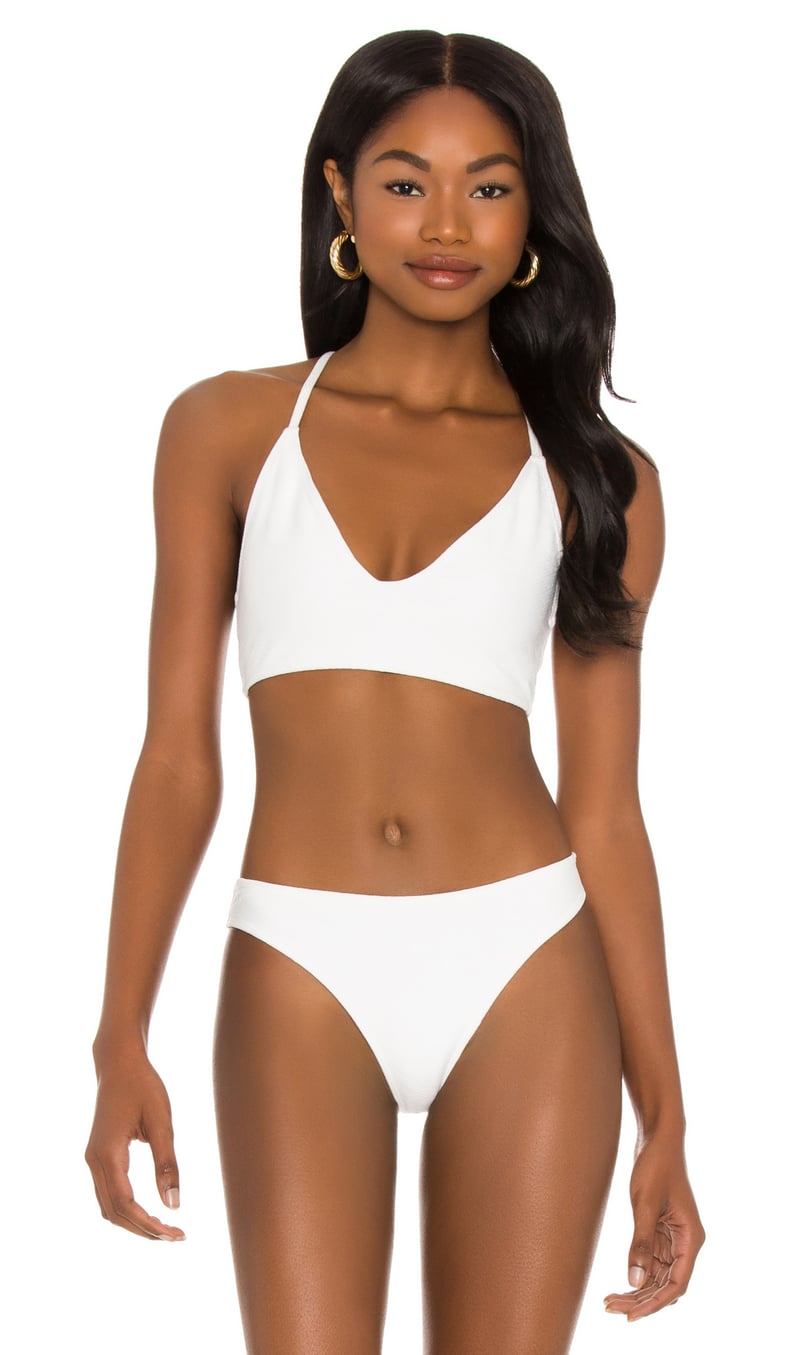 Harlow Shelf Bra Tee  White – NICOLE ALEX