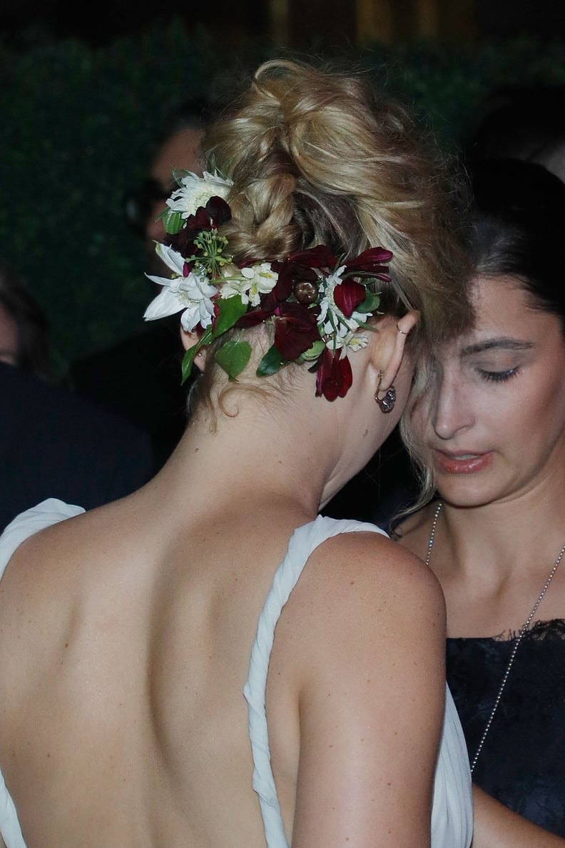 Jennifer Lawrence Wears Flowers in Her Hair