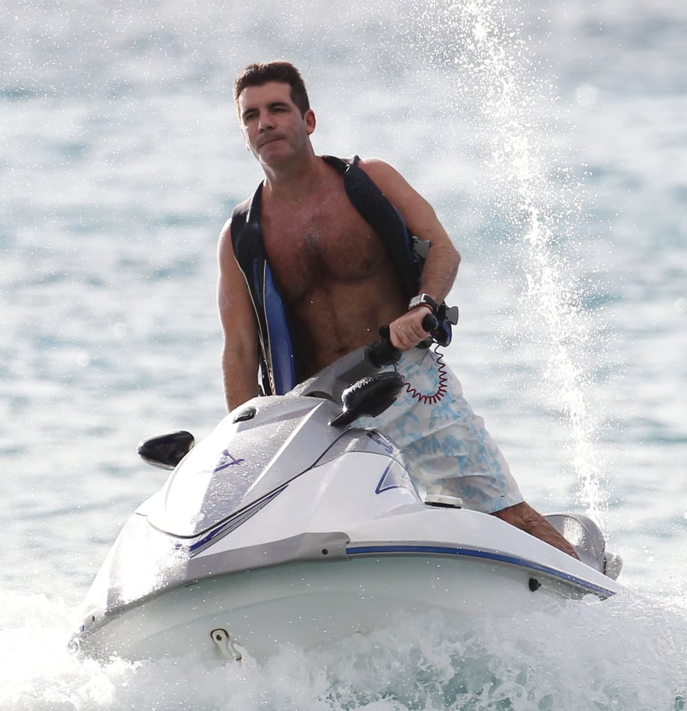 Photos Of Simon Cowell Shirtless On A Jet Ski In The Caribbean My Xxx Hot Girl