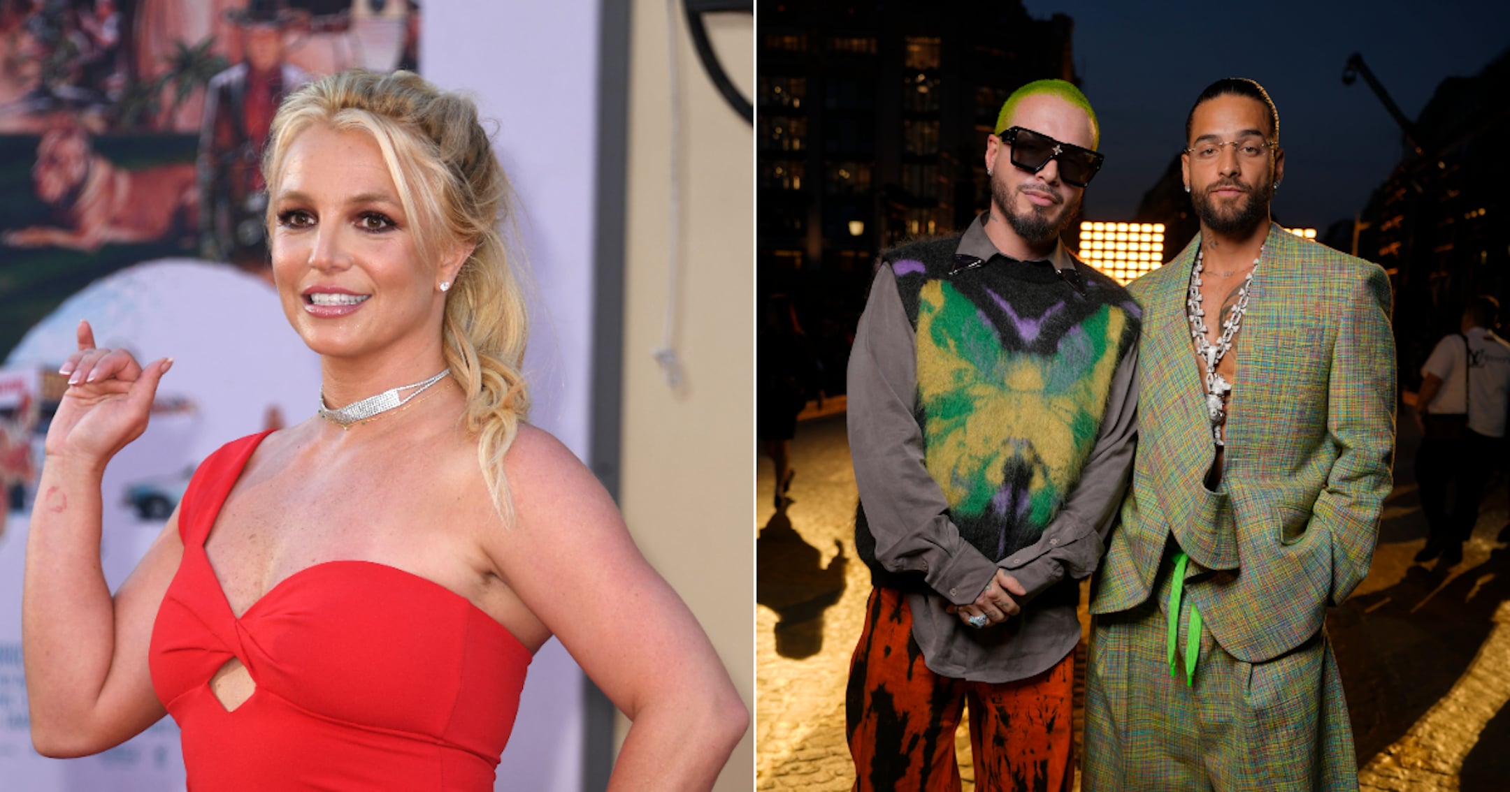 Britney Spears, Maluma and J Balvin Hang Out in New Photo