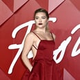 Florence Pugh Shows Off Major Side Boob in a Backless, Halter Gown