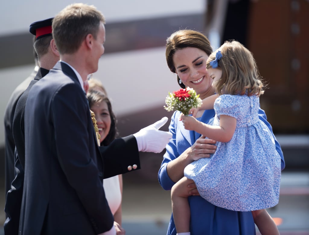 Princess Charlotte Smelling Flowers in Germany 2017