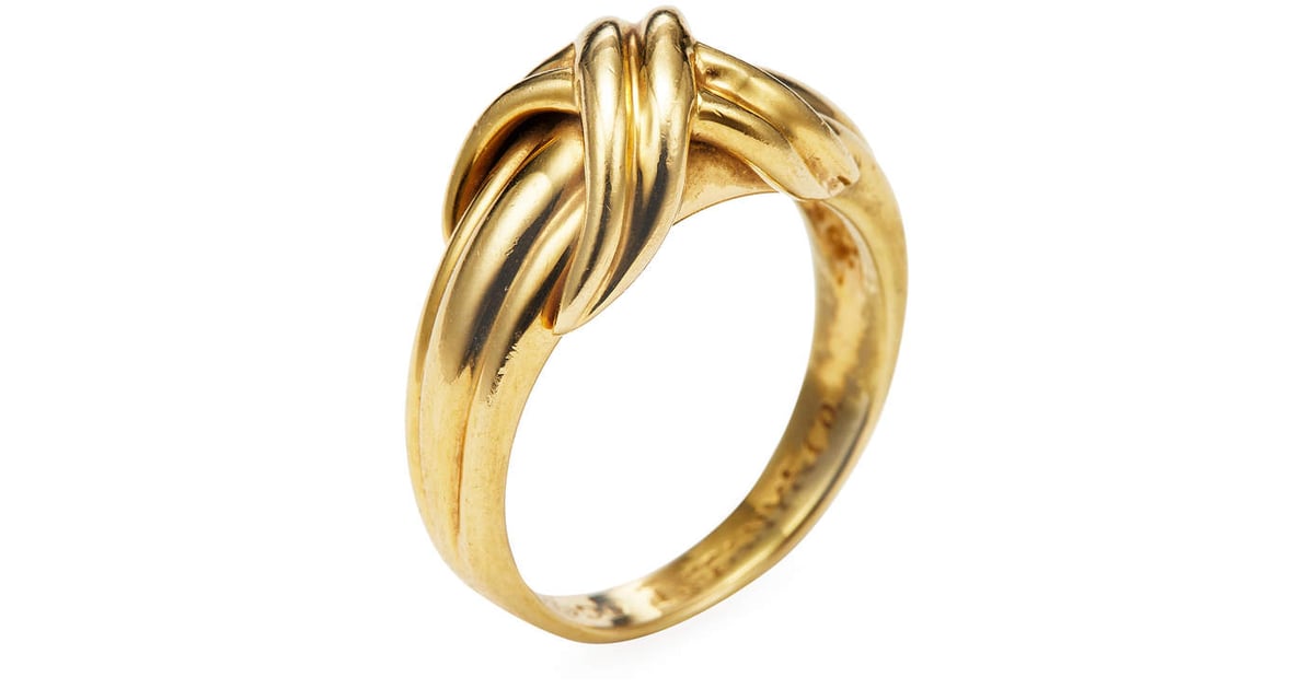 Tiffany & Co. Women's Vintage 18K Yellow Gold X Ring | Emily ...