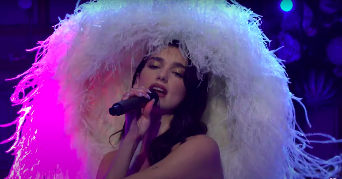 Why Yes, Dua Lipa Did Perform on SNL Wearing a Ginormous Feathered Hat