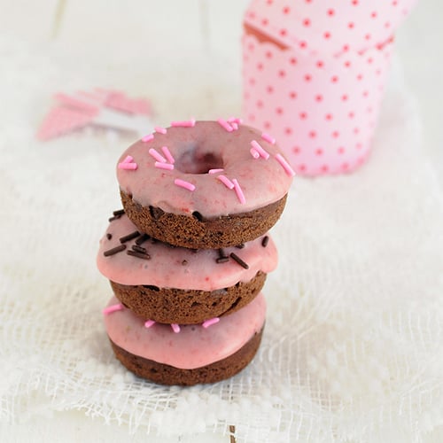 Strawberry and Chocolate Doughnuts