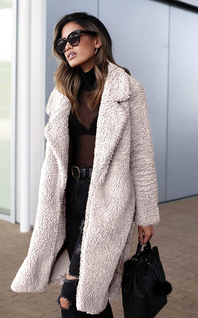 Angashion Fuzzy Fleece Coat | The Best Cozy Fashion Gifts From Amazon ...