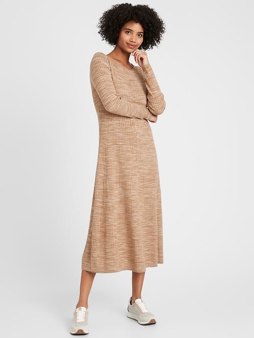 Banana Republic Ribbed Maxi Sweater Dres