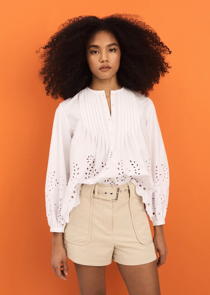 Derek Lam 10 Crosby Calvert Eyelet Blouse