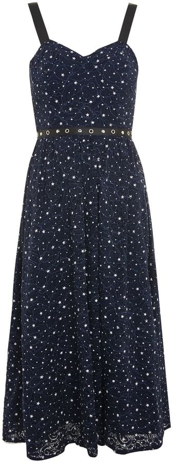 Topshop Star Bustier Midi Dress