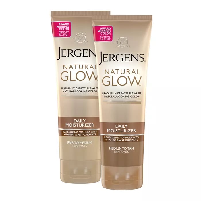 The Best Drugstore SelfTanner Jergens Natural Glow Revitalizing Lotion Best SelfTanners