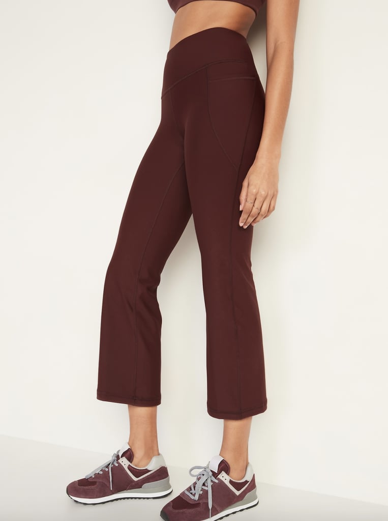 Old Navy High-Waisted PowerSoft Side-Pocket 7/8-Length Flare Pants