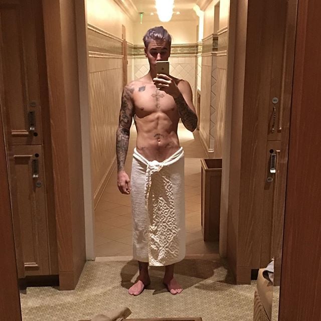 Justin Bieber Shirtless Photos On Instagram January 2016 Popsugar Celebrity