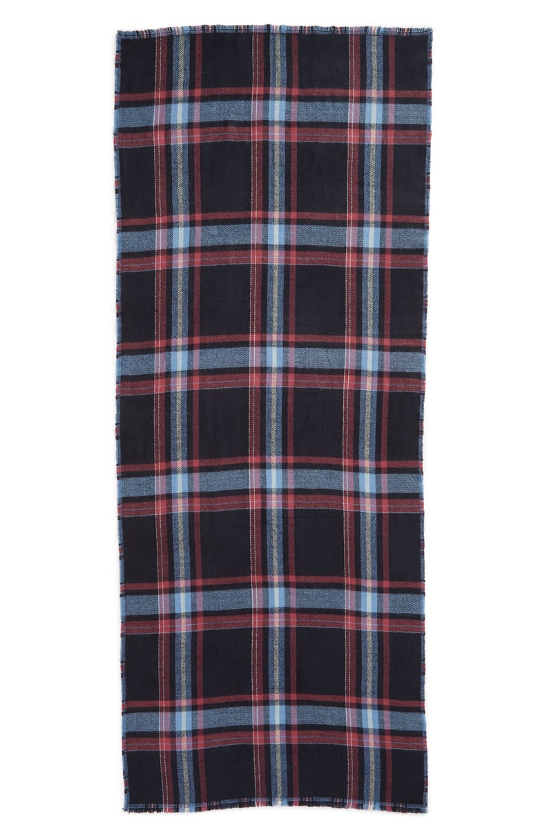 Plaid Double Sided Blanket Wrap