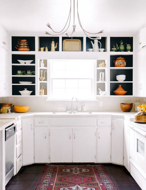 Black Paint Inside Shelves