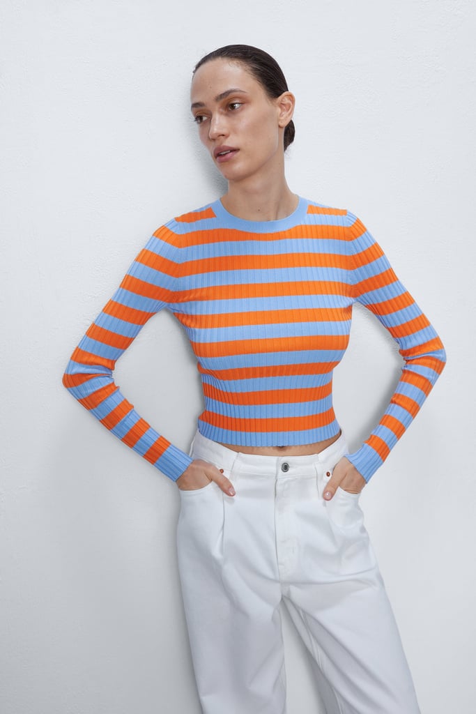 Zara Striped Knit Sweater Best Zara Spring 2020 Clothes POPSUGAR