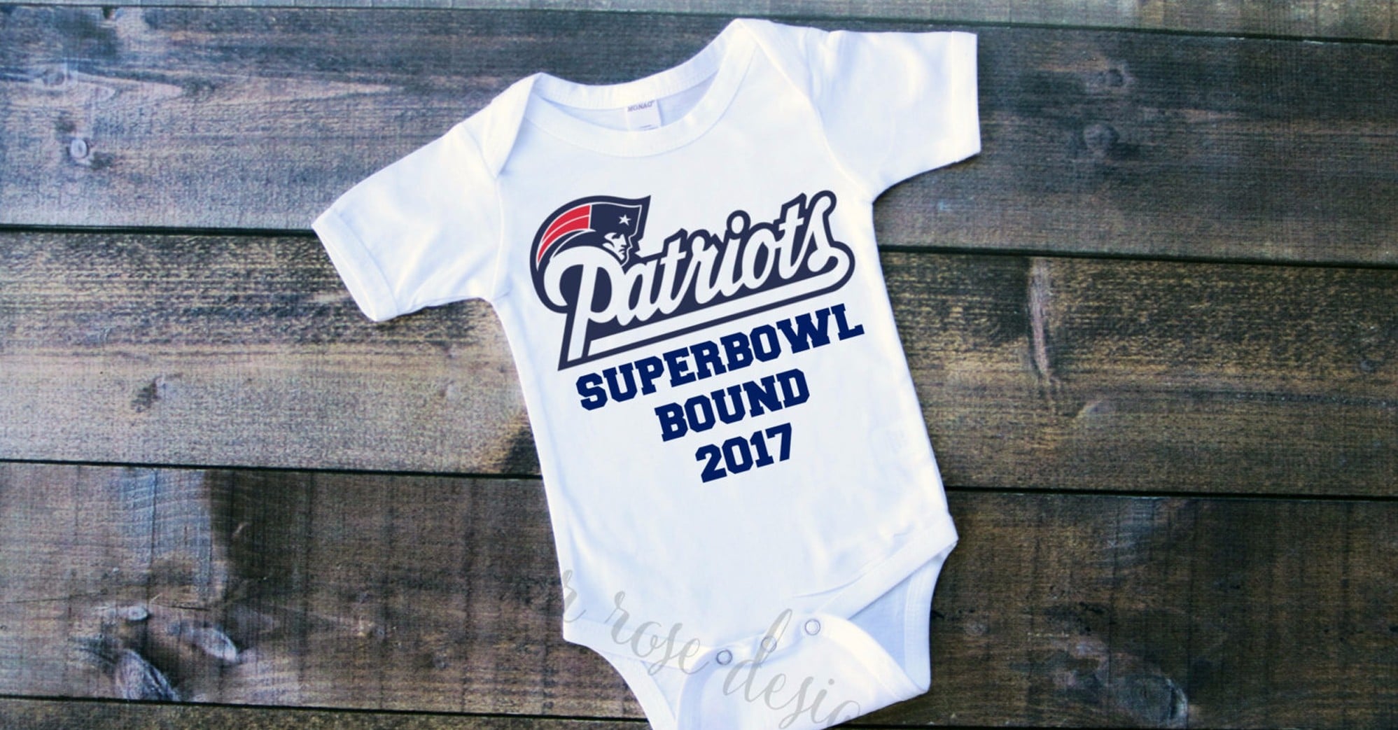 Onezies: One pieces for all of the little New England fans