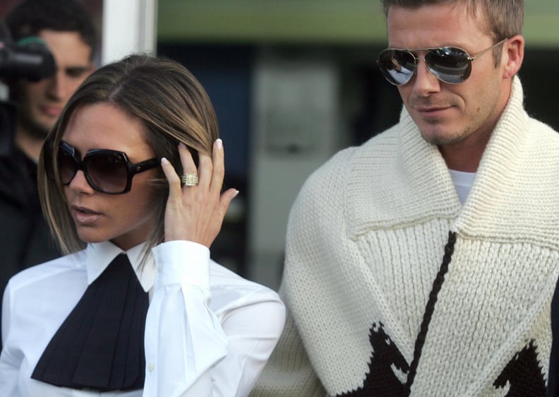 Victoria Beckham's Engagement Rings: The Emerald-Cut Yellow Diamond