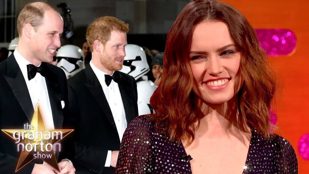 Daisy Ridley, Mark Hamill, John Boyega, and Gwendoline Christie on Meeting Prince Harry and Prince William