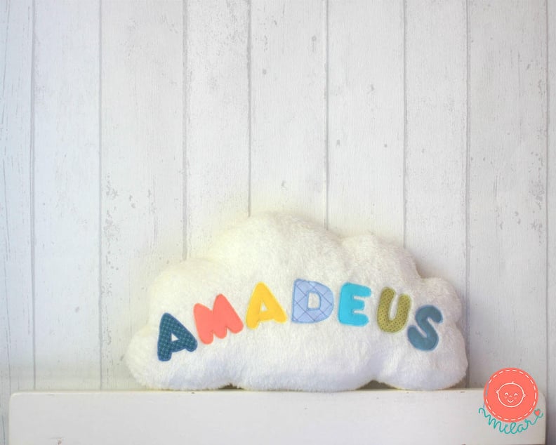 Personalized Felt Cloud Pillow