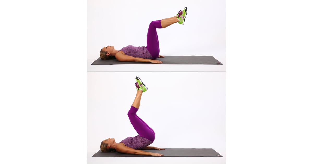 Reverse Crunches 60 Seconds 5 Minute Workout For Abs Popsugar