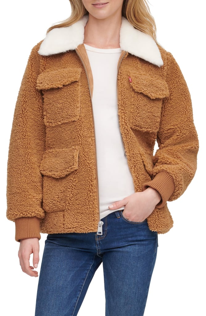 Levi's Faux Fur Collar Fleece Jacket | Best Jackets and Coats From
