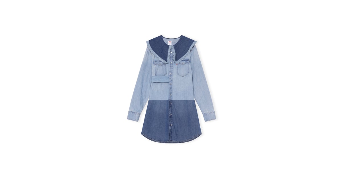 GANNI X LEVI S Repeat Customized Western Dress Ganni and Levi s