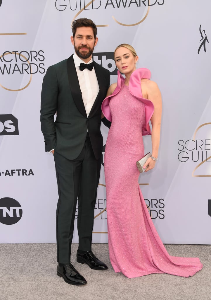 Emily Blunt Pink Dress at the SAG Awards 2019