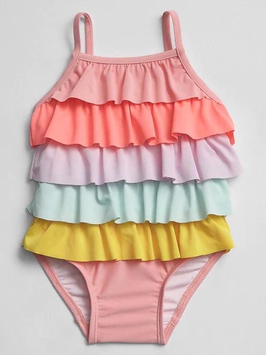 Gap Rainbow Ruffle One-Piece