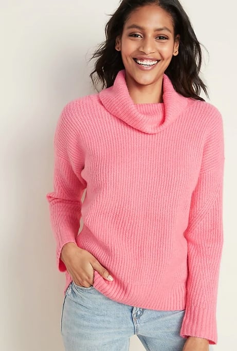 Hot-Pink Turtleneck and Jeans | Best Old Navy Clothes For Women 2020 ...