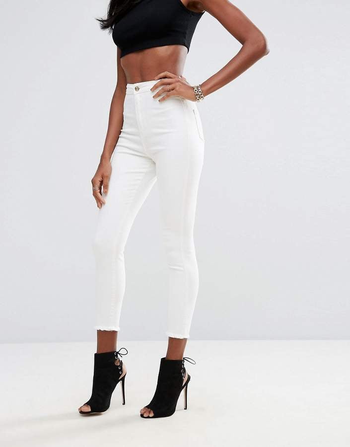 Missguided Vice High Waisted Super Skinny Ankle Grazer Jeans