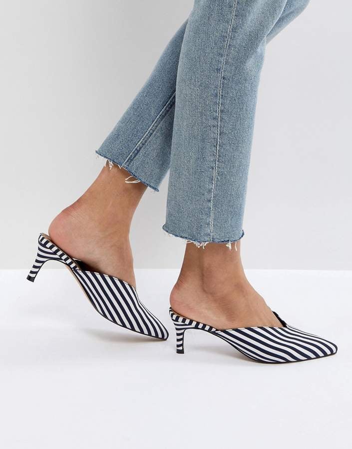 ASOS Sandy Mid-Heeled Mules