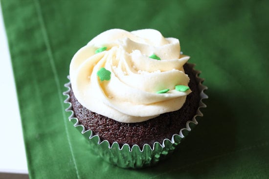 Chocolate Stout Cupcakes With Whiskey Ganache and Irish Cream Frosting