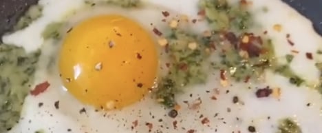 TikTok's Pesto Eggs Recipe With Photos