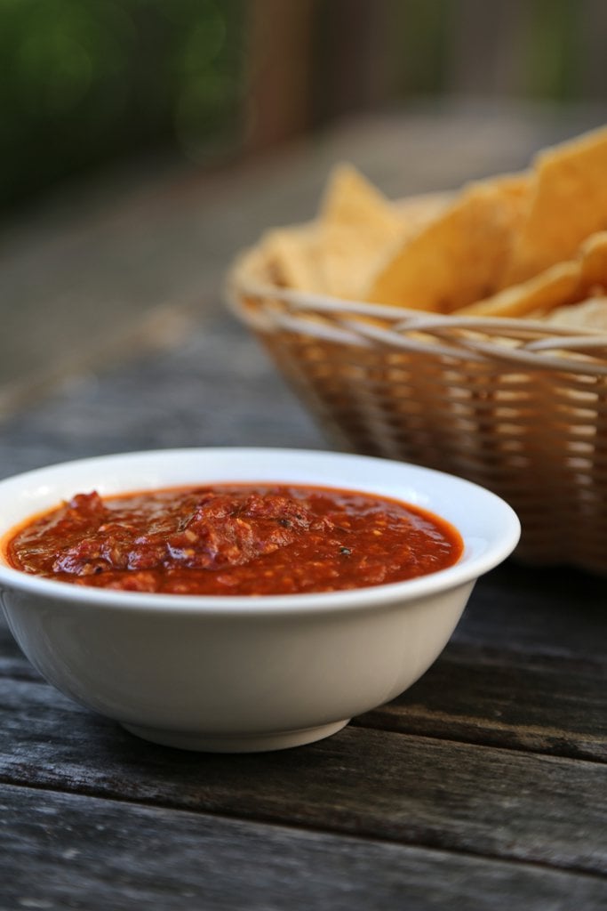 Homemade Tortilla Chips and Chipotle-Tomatillo Salsa