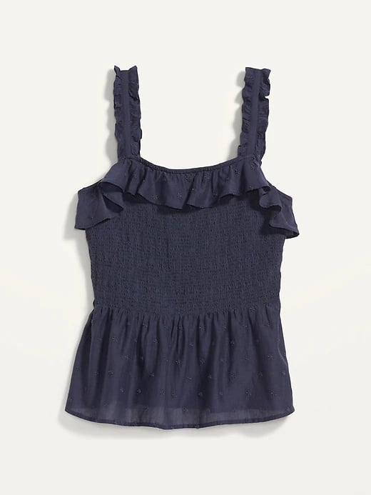 Old Navy Ruffled Smocked Bodice Sleeveless Top Out of 1 900