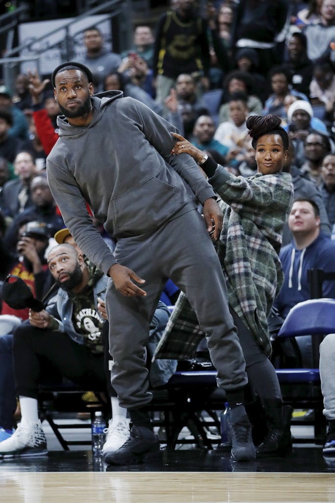 See LeBron James Cheer For Son Bronny at Sierra Canyon Game