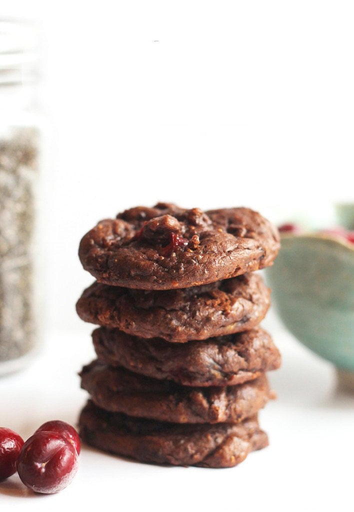 Flourless Cranberry Chocolate Chia Cookies