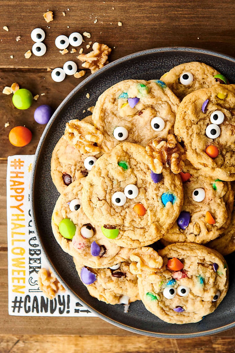 Halloween Monster Eye Walnut Cookies