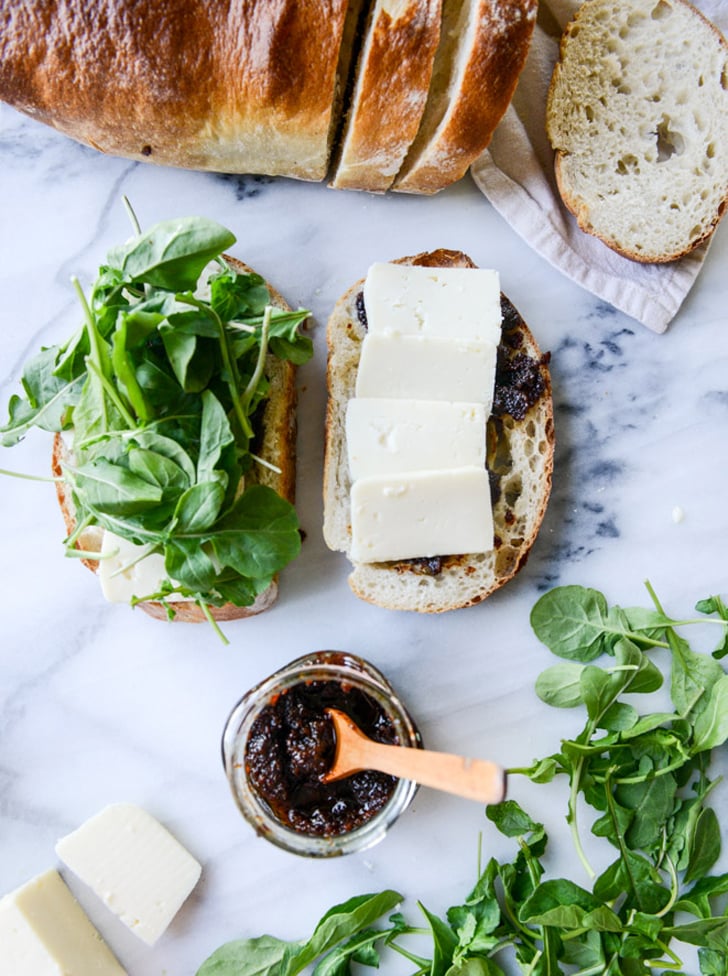 Havarti and Arugula Grilled Cheese With Bacon Jam and Herb Butter