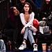 Bella Hadid's Outfit at Lakers vs. Knicks Basketball Game