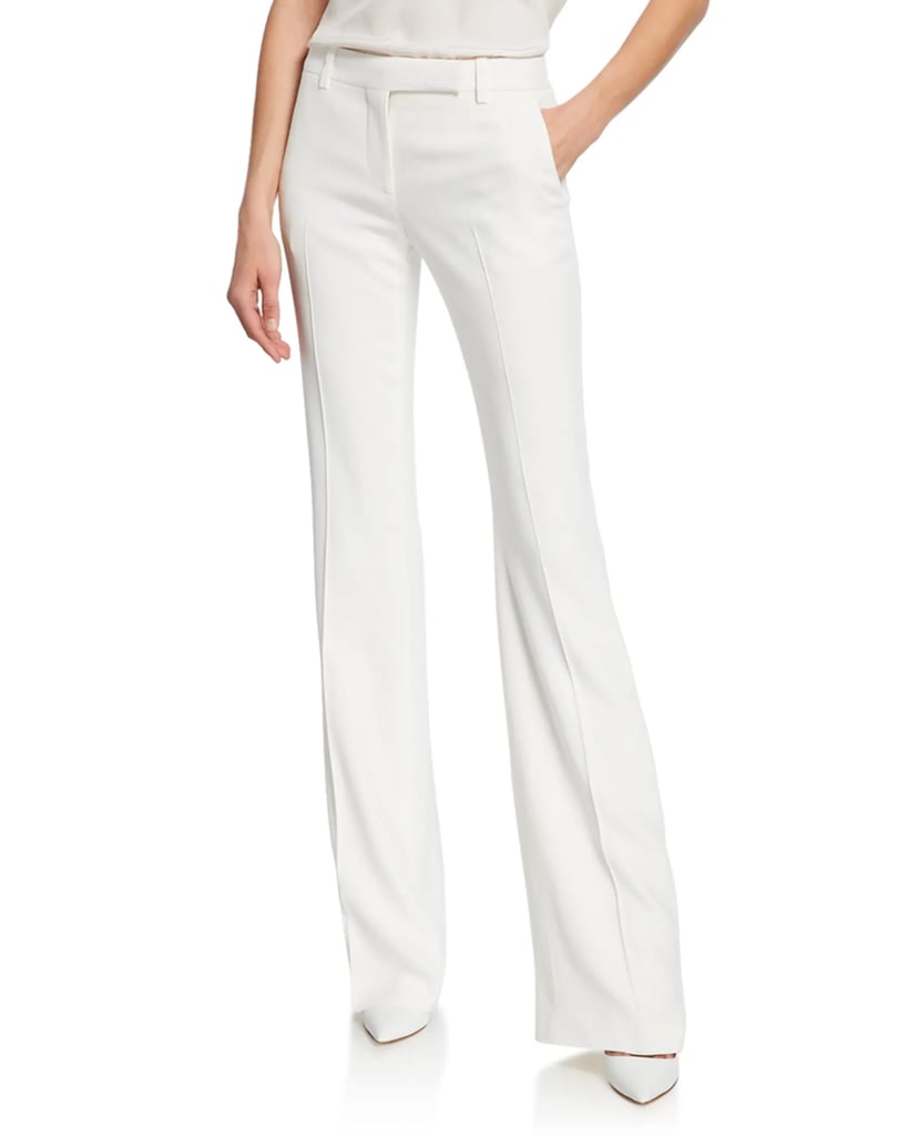 Alexander McQueen Leaf Crepe Classic Suiting Pants