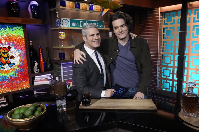 WATCH WHAT HAPPENS LIVE WITH ANDY COHEN -- Episode 19057 -- Pictured: (l-r) Andy Cohen, John Mayer -- (Photo by: Charles Sykes/Bravo/NBCU Photo Bank via Getty Images)