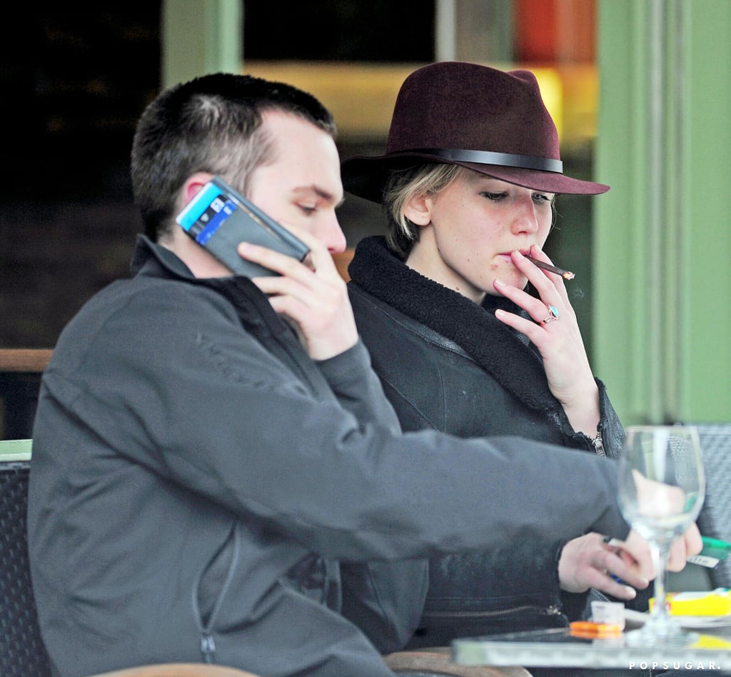 Jennifer Lawrence and Nicholas Hoult With Tom Ford in London