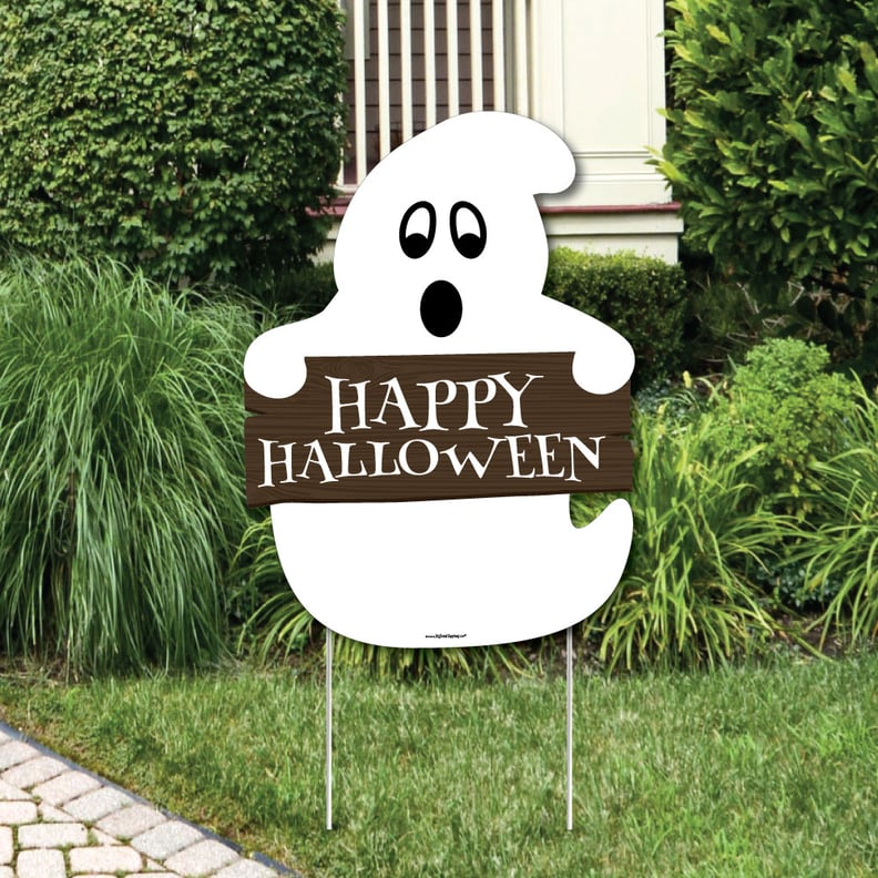 Spooky Ghost Welcome Yard Sign